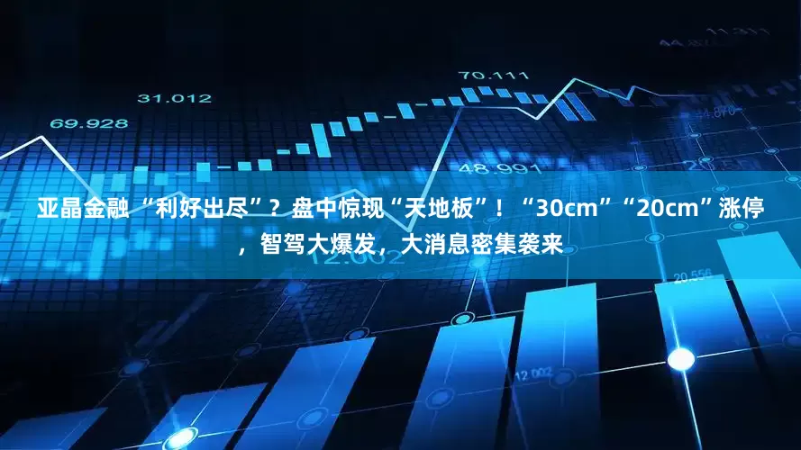 亚晶金融 “利好出尽”？盘中惊现“天地板”！“30cm”“20cm”涨停，智驾大爆发，大消息密集袭来