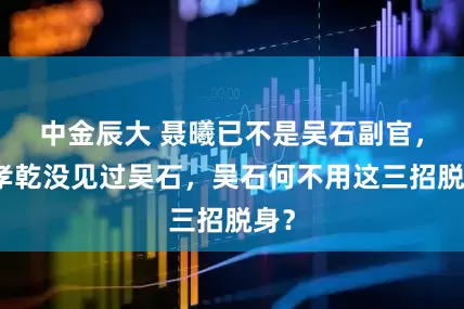 中金辰大 聂曦已不是吴石副官，蔡孝乾没见过吴石，吴石何不用这三招脱身？